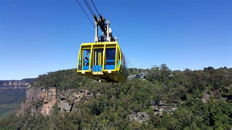 Skyway Cable Car in Katoomba - Blue Mountains National Park, Australia Stock Image - Image of ...