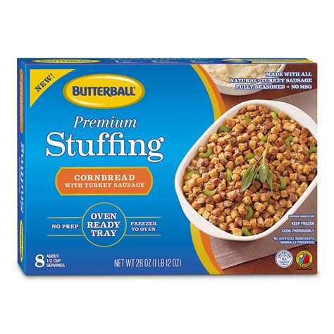 Butterball Premium Stuffing Cornbread and Turkey Sausage Stuffing ...