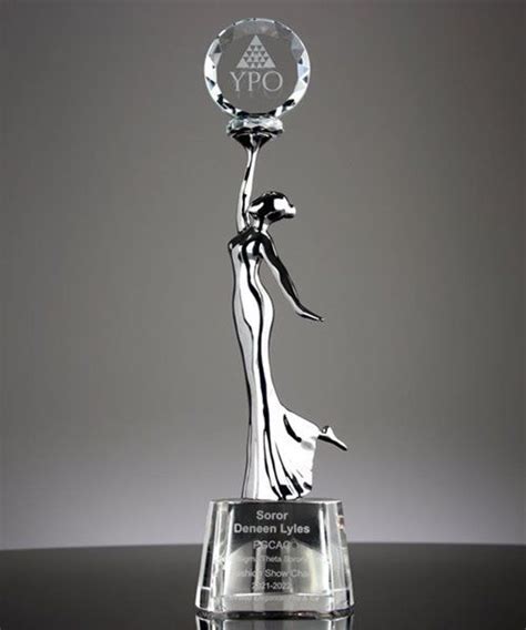 Custom Woman Entrepreneur Award | Crystal awards, Custom trophies, Award display