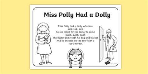 FREE! - Miss Polly Had a Dolly Colouring Sheet