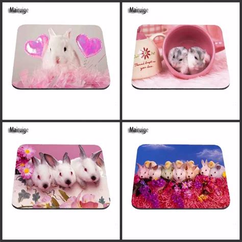 Mairuige Personalized Funny Cute Pink Rabbit Style Durable Mouse Mat PC Computer Animal Mouse ...