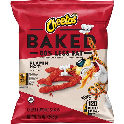 Baked Cheetos Oven Baked Crunchy Whole Grain Flamin' Hot Cheese Flavored Snacks, 28400623537 | eBay