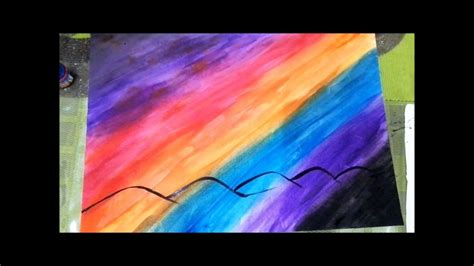 How to draw a Night Landscape. - YouTube