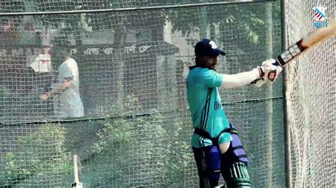 Sabbir Rahman batting in the nets for Dhaka League - YouTube