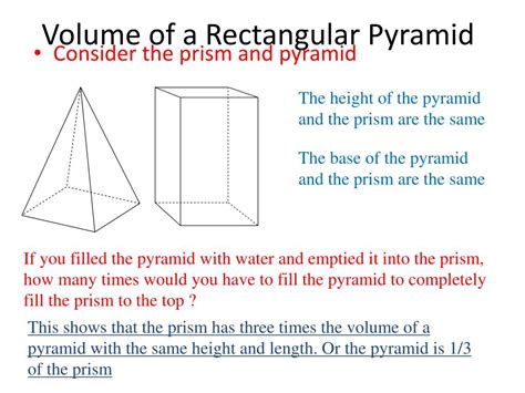 PPT - Volume of a Rectangular Pyramid PowerPoint Presentation, free ...