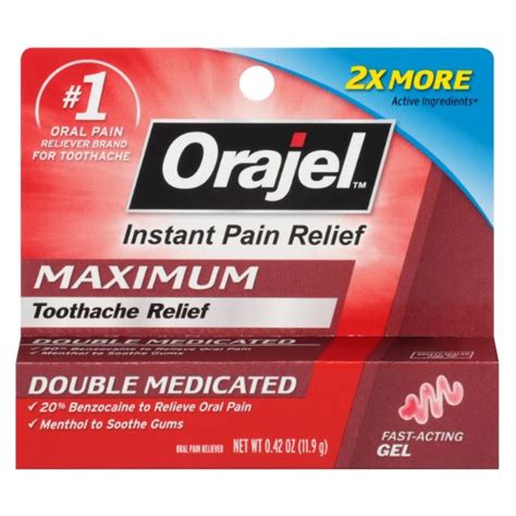 Orajel Maximum Double Medicated Toothache Relief Gel | Carewell