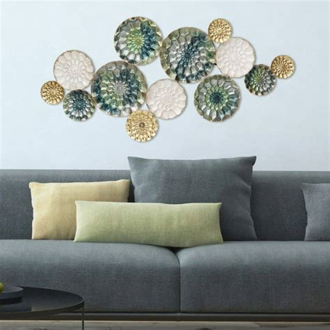 Multicolor Metal Wall Decor