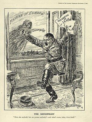 RARE BRITISH WW2 CARTOON HITLER RAGES Anglo-Soviet Invasion IRAN - Oil - FAMINE £13.57 - PicClick UK