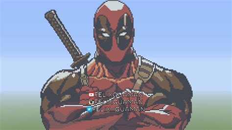 Deadpool Minecraft Pixel Art by FelixGuaman on DeviantArt