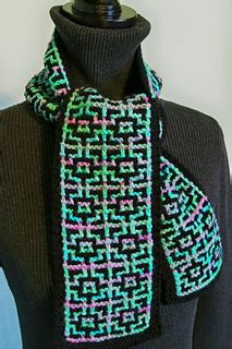 Ravelry: Mosaic Scarf pattern by Susan Lowman