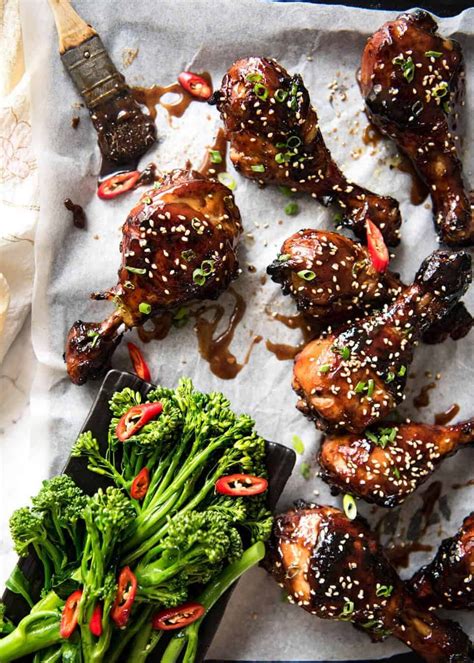 Sticky Chicken Drumsticks in Chinese Plum Sauce | RecipeTin Eats