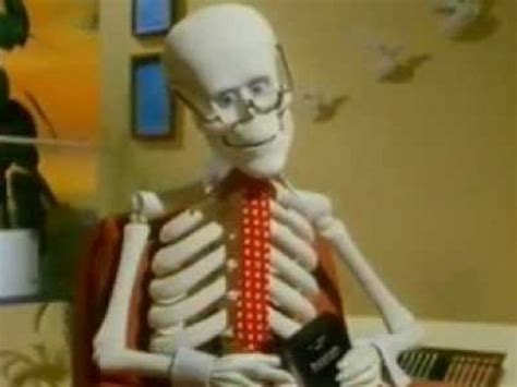 Who can forget Archie the Skeleton the star of the Scotch video tape ...