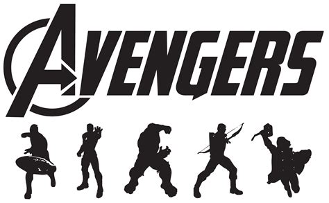 Silhouette Behavior Hulk Thor Human Avengers Transparent HQ PNG Download | FreePNGimg