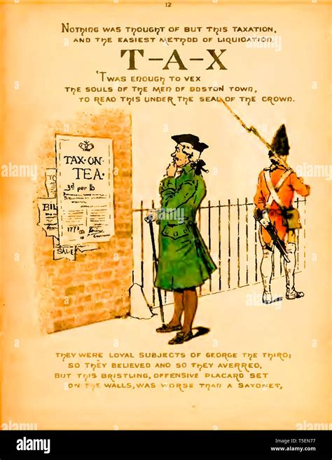 Tax on Tea, Colonists learn of the Tea Act of 1773 which led to The Boston Tea Party rebellion ...