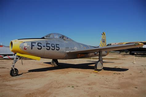 Republic F-84 Thunderjet at March AFB | Vintage aircraft, Fighter jets, Air show