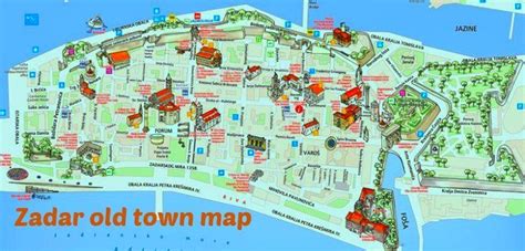 01 zadar old town map – Croatia Wise