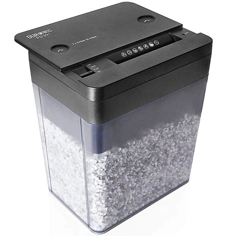 Duronic PS391 Mini Desktop Paper Shredder, 3x A4 Folded Sheets a Time ...