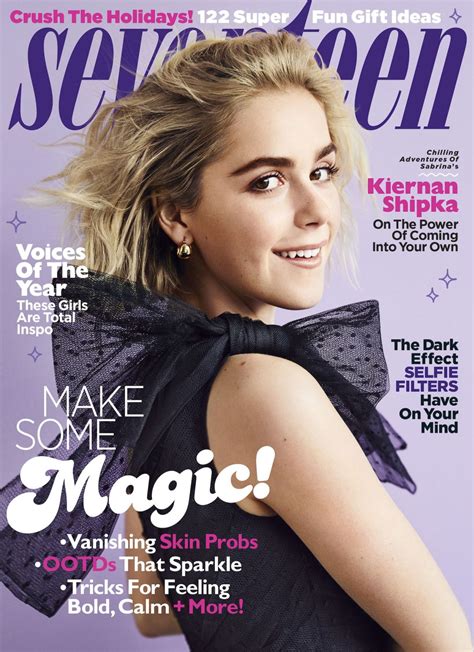 KIERNAN SHIPKA in Seventeen Magazine, December 2018 – HawtCelebs