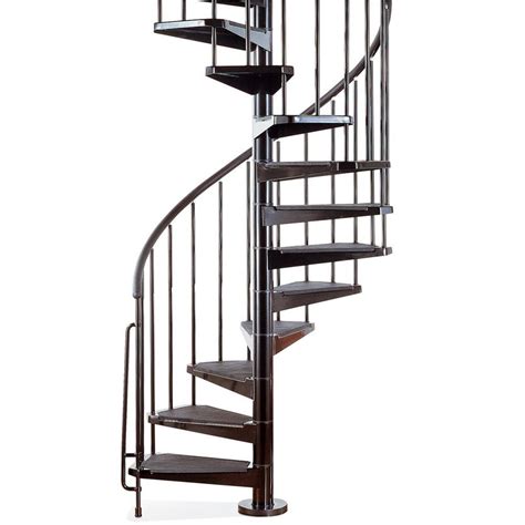 Arke Civik 47-in x 10-ft Black Spiral Staircase Kit at Lowes.com