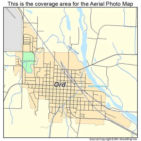 Aerial Photography Map of Ord, NE Nebraska