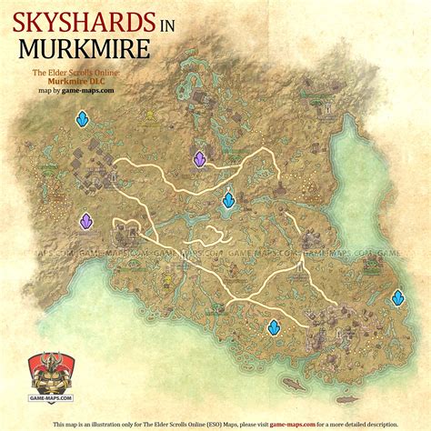 Murkmire Skyshards Location Map The Elder Scrolls Online (ESO)