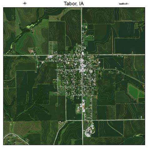 Aerial Photography Map of Tabor, IA Iowa