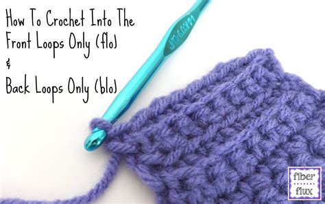 How to Crochet in the Back Loop Only • Free Crochet Tutorials