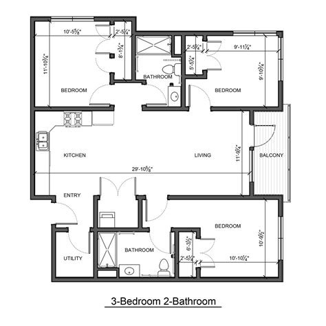 Floor Plan With Dimensions - Image to u