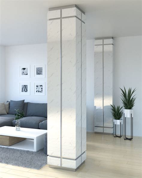 12 Best Column Decoration Ideas to Decorate a Column in Living Room ...