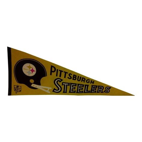 Vintage NFL Pittsburgh Steelers Pennant Flag | Pennant flags ...