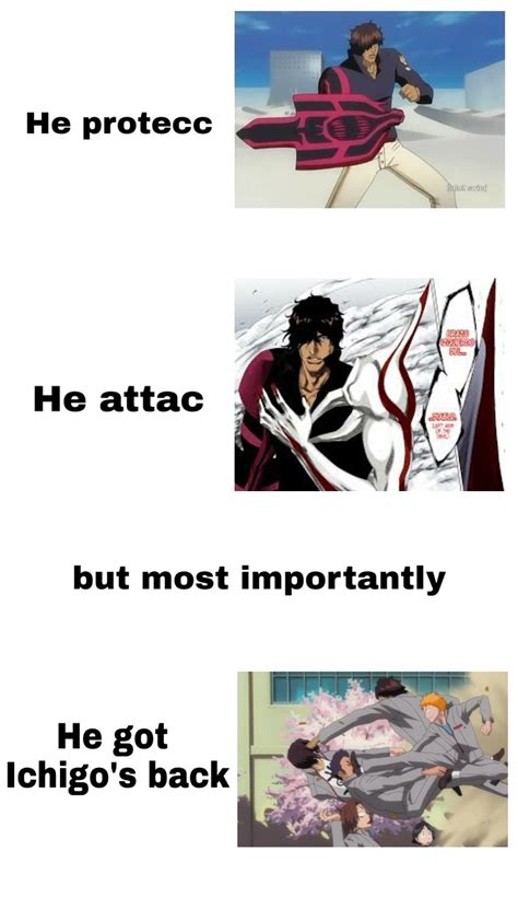 The Virgin everyone else vs the Chad Chad : r/bleach