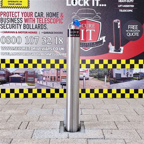 S5 STAINLESS STEEL TELESCOPIC BOLLARD - Secure It Driveways