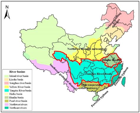 China Flooding Map