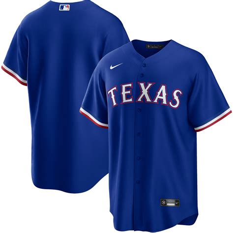 Texas Rangers Alternate Replica Team Logo Jersey - Royal Mlb - Bluefink