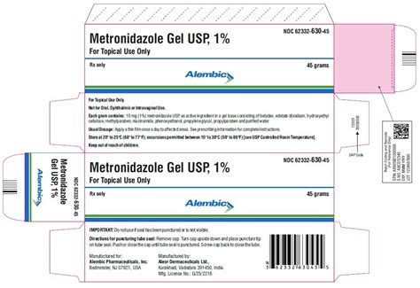 Metronidazole Gel - FDA prescribing information, side effects and uses