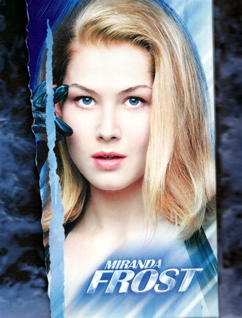 Rosamund Pike played Bond girl Miranda Frost in Die Another Day ...