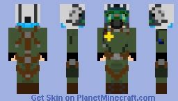 Girl fighter pilot Minecraft Skin