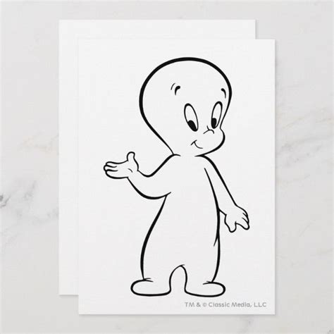 Casper Standing | Zazzle.com in 2021 | Casper the friendly ghost, Ghost drawing easy, Casper
