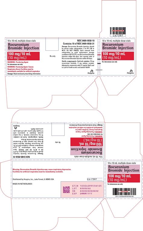 Rocuronium Bromide Injection - FDA prescribing information, side effects and uses