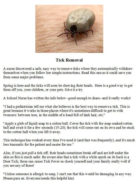 Pin by Sylvia P. on Good Knowledge in 2021 | Health medical, Tick removal, Diy remedies