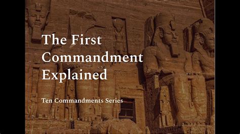 Why is the first commandment the most important