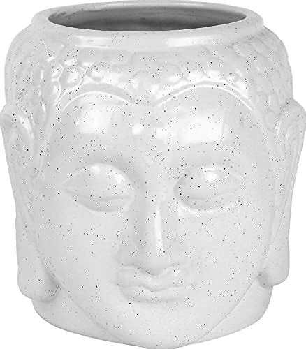 YOUR LOCAL STORE White Color Buddha Ceramic Planter Indoor Outdoor Living Dinning Garden Decor ...