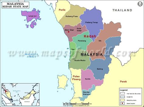 Kedah Map Social Studies Worksheets, Kedah, Putrajaya, Bonaire, India Travel, National ...