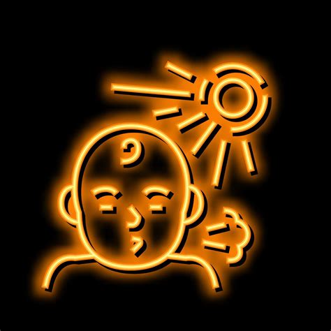 photic sneeze reflex neon glow icon illustration 20582187 Vector Art at ...