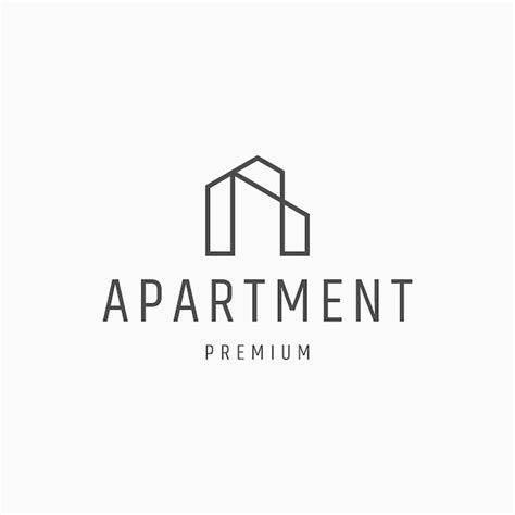 Premium Vector | Apartment logo icon design template