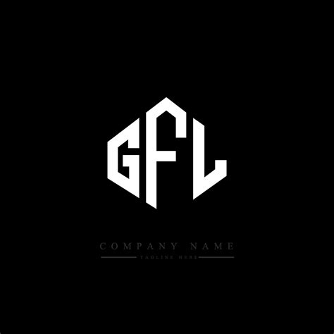 GFL letter logo design with polygon shape. GFL polygon and cube shape ...