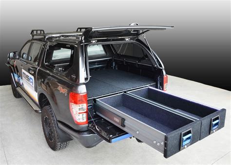 MSA 4X4 ACCESSORIES 1350 COMPLETE DOUBLE DRAWER SYSTEM, FORD RANGER / MAZDA BT50 2011 - CURRENT