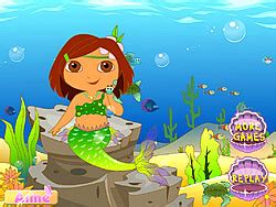 Dora Beauty Mermaid Game - Play online at Y8.com