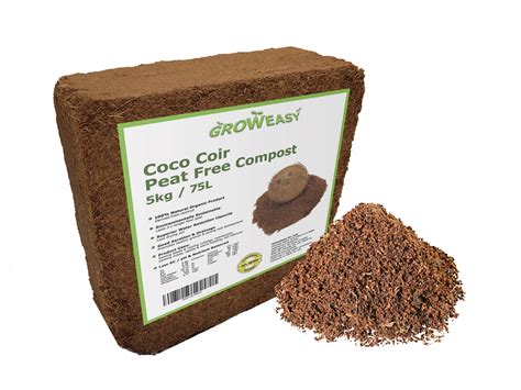 Coco Coir Block | 5Kg / 75L | Compressed peat free soil - e-Pots