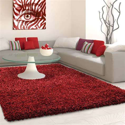 SHAGGY Rug Rugs Living Room Large Soft Touch 5cm Thick Pile Modern Bedroom Living Room Area Rugs ...